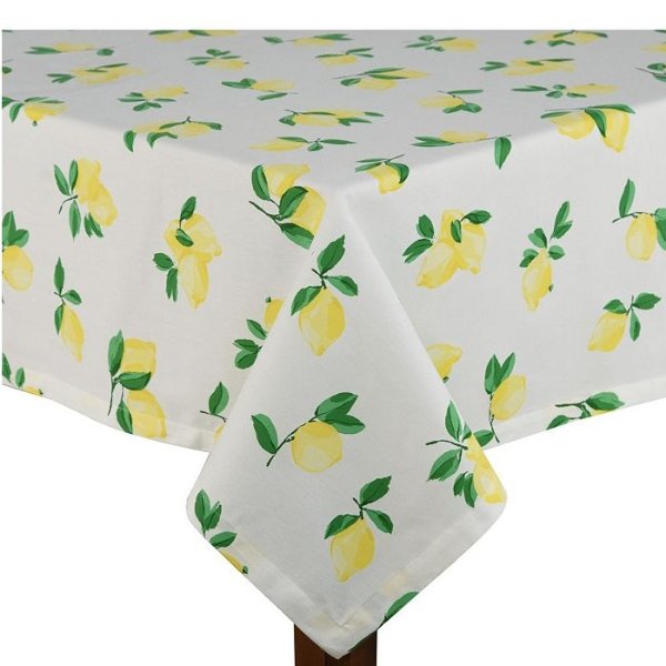 柠檬印花桌布