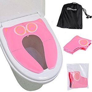Gimars Upgrade Large Non Slip Silicone Pads Travel Folding Portable Reusable Toilet Potty Training Seat Covers Liners