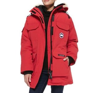 Gilt今日闪购Canada Goose Expedition Hooded Parka女士红色保暖外套热卖