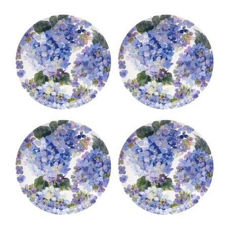 Hydrangea Purple Dinner Plate, Set of 4
