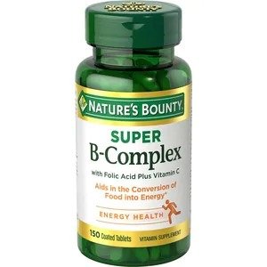 Super B Complex with Folic Acid plus Vitamin C Tablets, 150CT