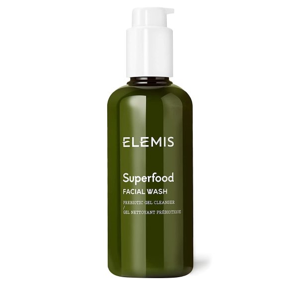 Superfood Facial Wash | Revitalizing Daily Prebiotic Gel Wash Gently Cleanses, Nourishes, and Balances Skin for a Fresh, Glowing Complexion