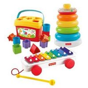 Fisher-Price经典低幼玩具三件套