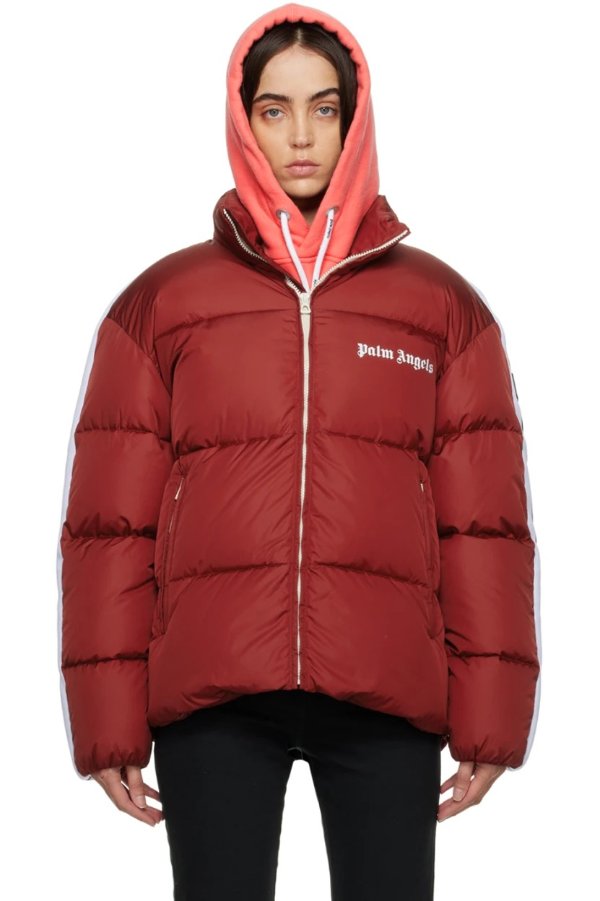 Red Track Down Jacket