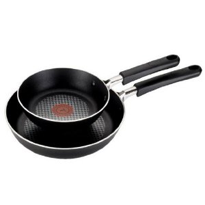 T-fal C085S2 OptiCook Thermo-Spot Titanium Nonstick8-Inch and 10-Inch Fry Pan Cookware Set