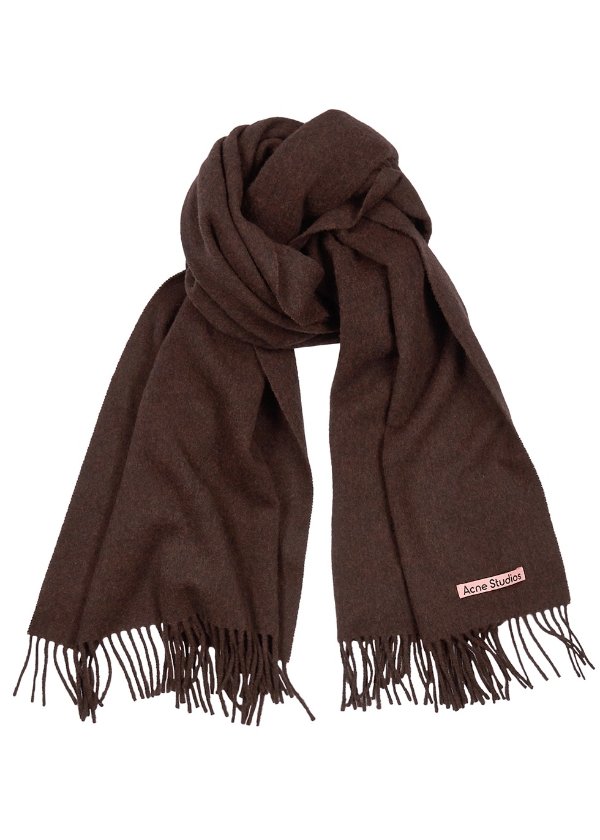 Canada dark brown wool scarf