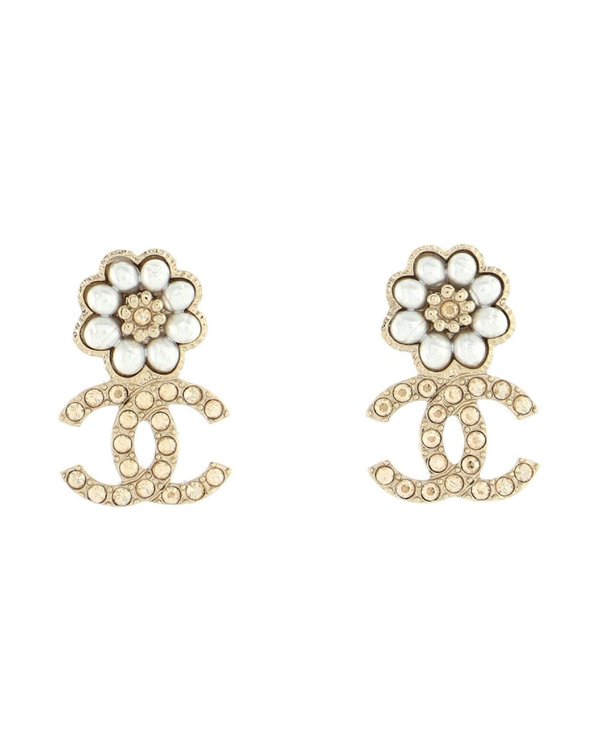 Flower CC Studs (Authentic Pre-Owned)