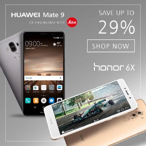 Best Buy周年庆典Huawei Mate 9、Honor 6X 智能手机大促