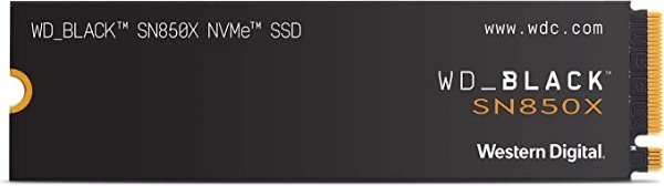 BLACK 2TB SN850X NVMe 内置游戏 SSD 固态硬盘 - Gen4 PCIe，M.2 2280，高达 7,300 MB/s - WDS200T2X0E