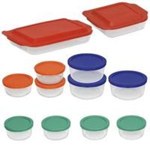 Pyrex 耐热玻璃烘培用食物存储盒24件套
