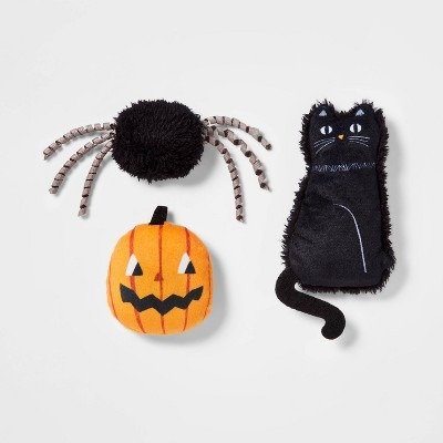 Halloween Pumpkin Spider Cat Toy Set - 3pk - Hyde & EEK! Boutique™