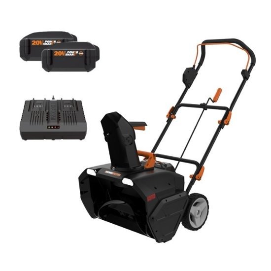 - Nitro 40V 20" Cordless Snow Blower (2 x 2.0 Ah Batteries and 1 x Charger) - Black