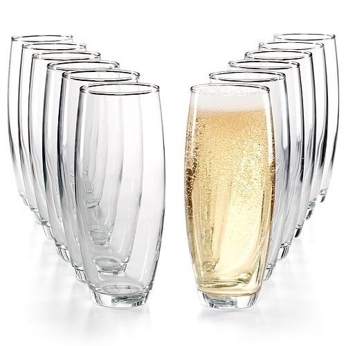 12-Pc. Stemless Flutes Set, Created for Macy's