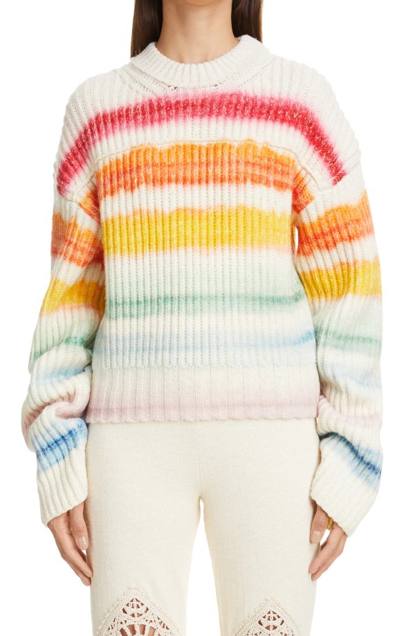 Kelecta Stripe Wool Blend Sweater