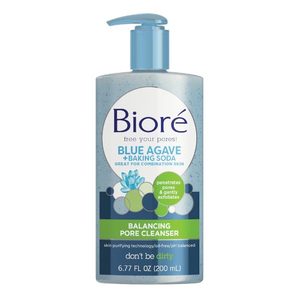 Biore Blue Agave & Baking Soda Pore Cleanser for Combination Skin (6.77 oz)