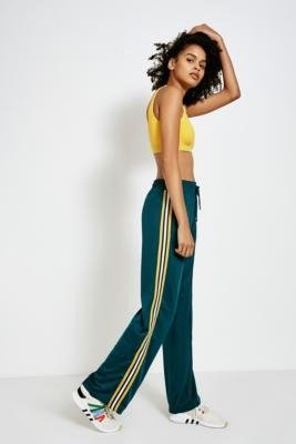 UO Green Stripe Puddle Track Pants