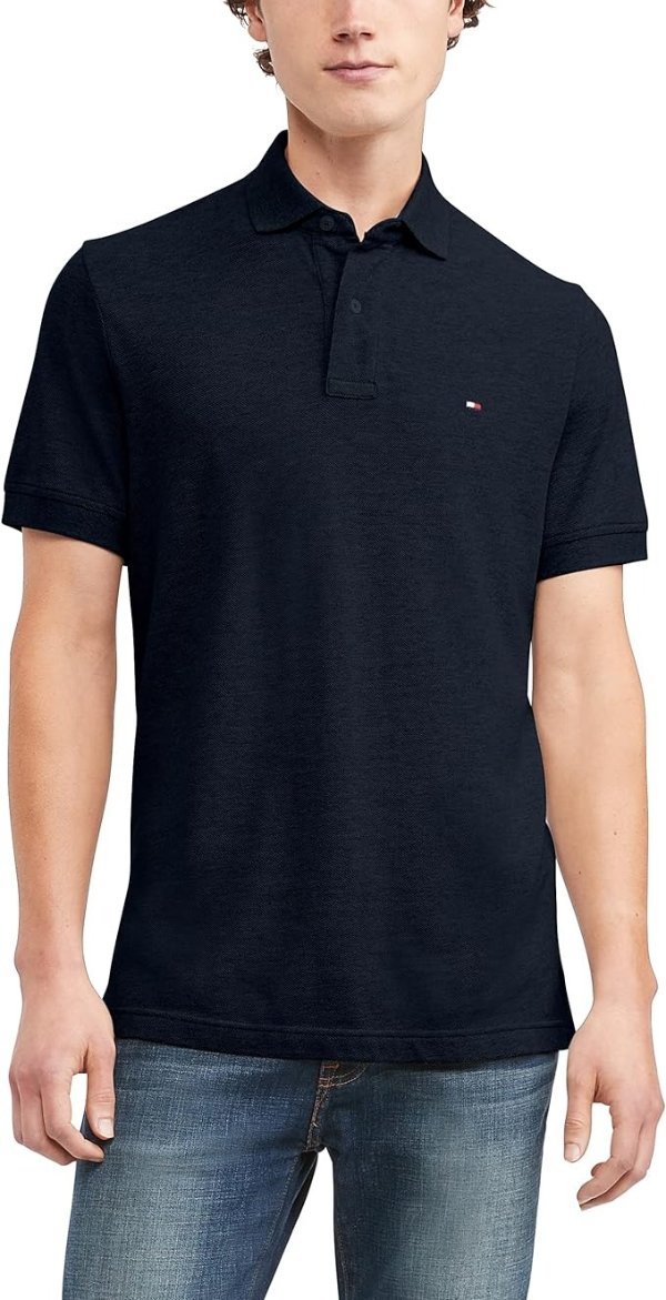 Men's Short Sleeve Cotton Pique Polo Shirt in Classic Fit