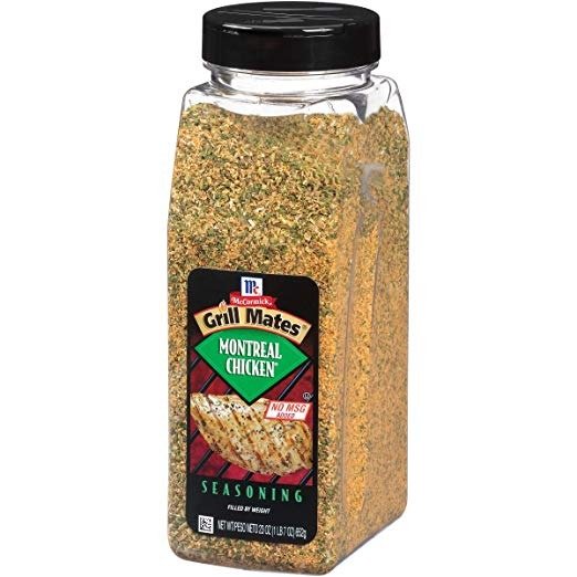McCormick Grill Mates Montreal Chicken Seasoning (Features a Savory Blend of All-Natural Herbs and Spices Like Garlic, Salt, Onion, Orange Peel, Paprika and Green Bell Pepper, Certified Kosher), 23 oz