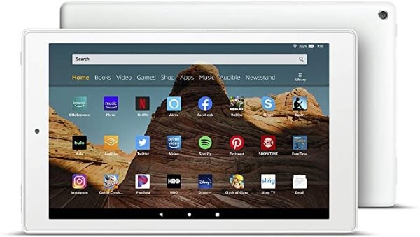 Fire HD 10 Tablet (10.1" 1080p full HD display, 32 GB) – White