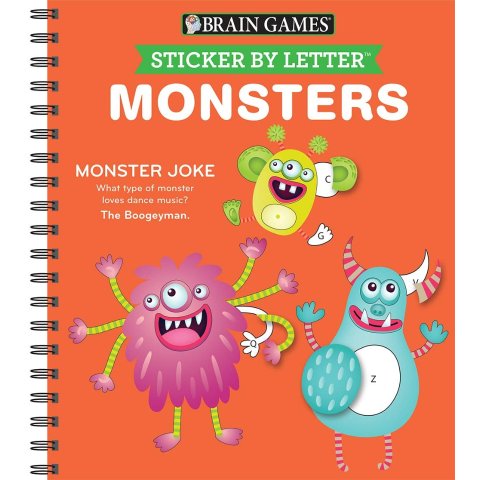 Sticker by Letter:  Monsters