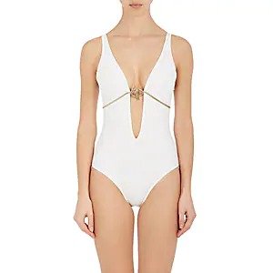 Snake-Chain-Accented One-Piece Swimsuit Snake-Chain-Accented One-Piece Swimsuit