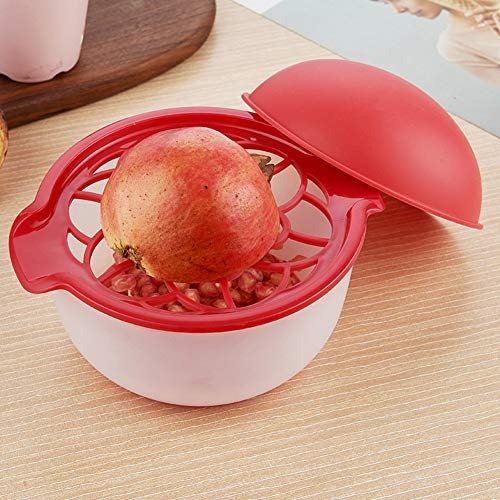 Pomegranate Peeling Bowl, Tubwair Effective Durable Non-Slip Fast Fruits Pomegranate Peeling Bowl Fruit Seed Peeler for Pomegranate, 7.68 5.51"