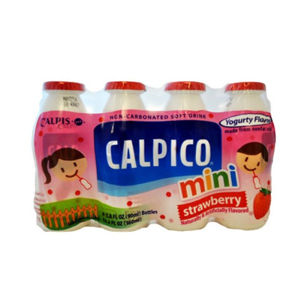 CALPICO 天然乳酸菌酸奶饮料 草莓味 迷你4瓶装