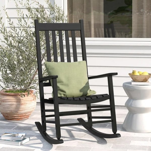 Outdoor Zuri Rocking Solid Wood Chair