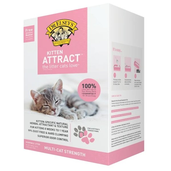 Dr. Elsey's Kitten Attract Clumping Clay Cat Litter, 20 lbs. | Petco
