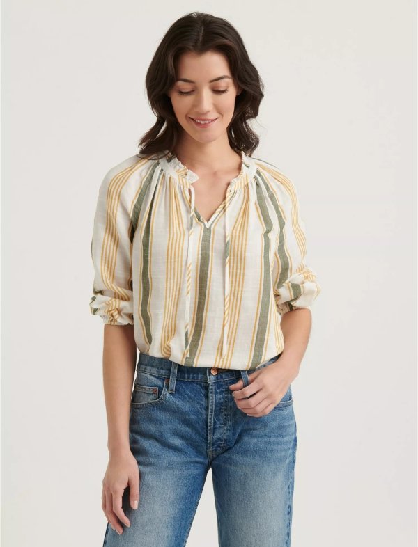Aubree Peasant Top | Lucky Brand