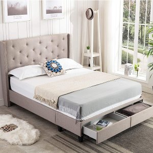 Amazon 精选多款卧室家具促销 木制床头柜$36.7