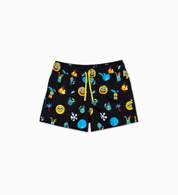 x Sponge Bob: Black Swim Shorts for kids