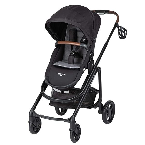 -Cosi Tayla Stroller, Modular Lightweight Stroller Seat, Parent or World Facing, Essential Black