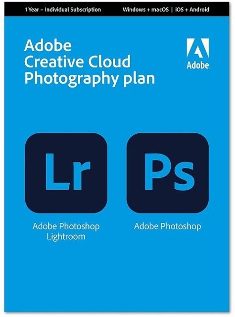 Creative Cloud Photography 12月订阅(PS+LR)