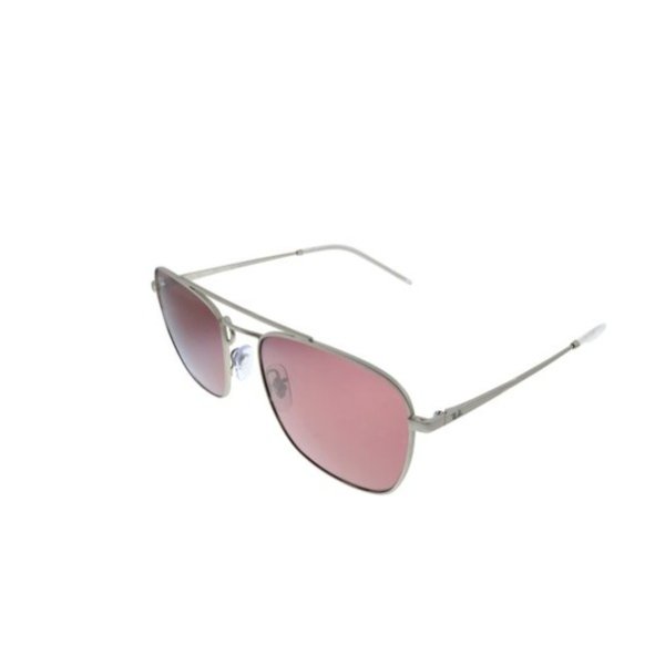 Silver & Purple Aviator Sunglasses - Unisex