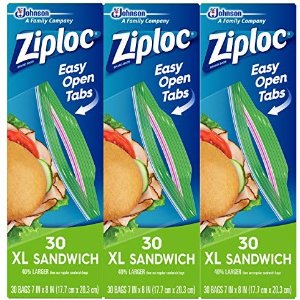 Ziploc 超大号食物保鲜 密封袋 90个