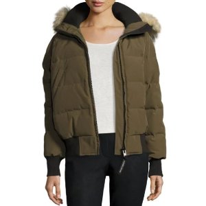 Canada Goose Savona Hooded Quilted Bomber Jacket @ Bergdorf Goodman