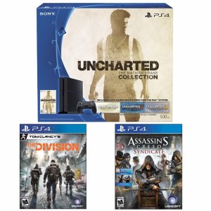 PS4 Uncharted 500GB Bundle + Assassin's Creed Syndicate+ Tom Clancy's Division