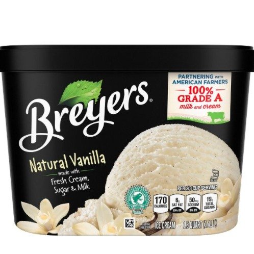Breyers 冰淇淋天然香草 48oz