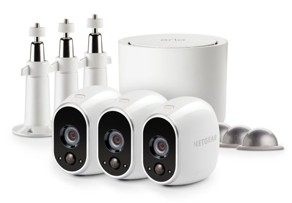 Arlo 720P HD Security Camera System 3 Wire-Free Cameras
