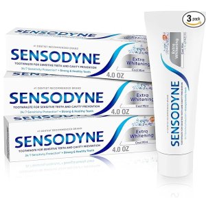 Sensodyne强效亮白牙膏 清凉薄荷味 4oz 3支