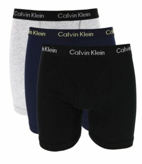 New in Box Two Pack Men's Calvin Klein Cotton Boxer Brief Boxers 100% Cotton