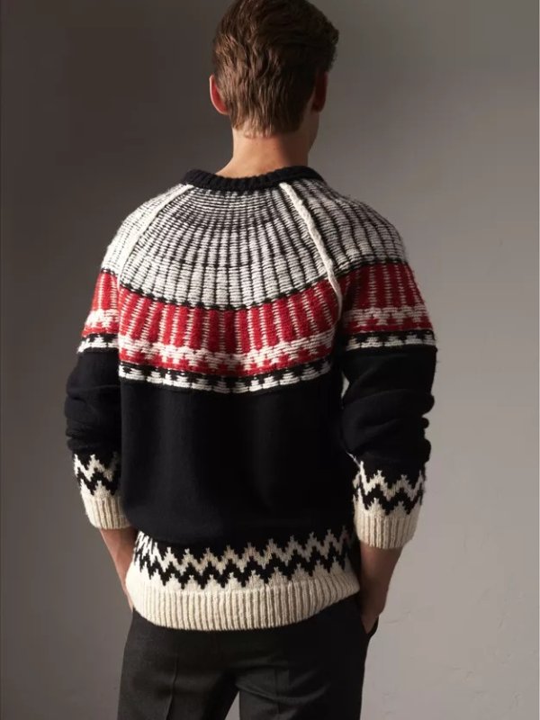 Fair Isle Wool Cashmere Sweater