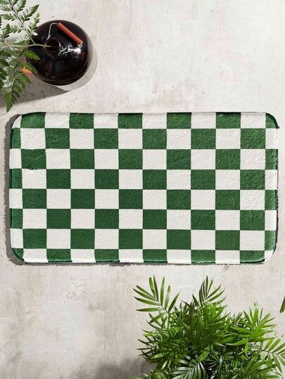 Checkerboard Pattern Floor Rug