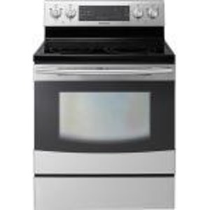 Samsung - 30" Self-Cleaning Freestanding Double Oven Electric Convection Range - Stainless-Steel