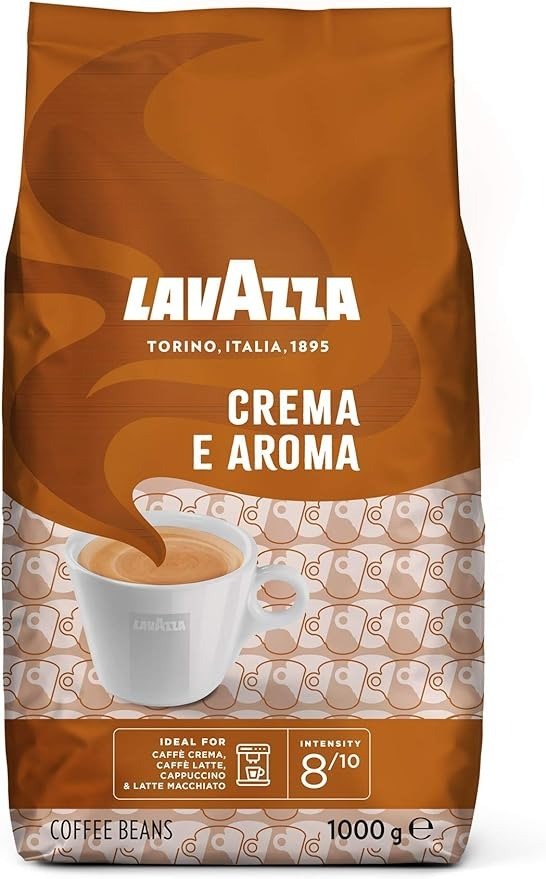 拉瓦萨 Crema e Aroma 阿拉比卡和罗布斯塔中度烘焙咖啡豆，每包1公斤