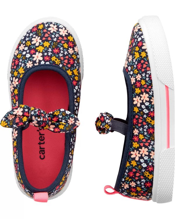 Floral Slip-On Shoes