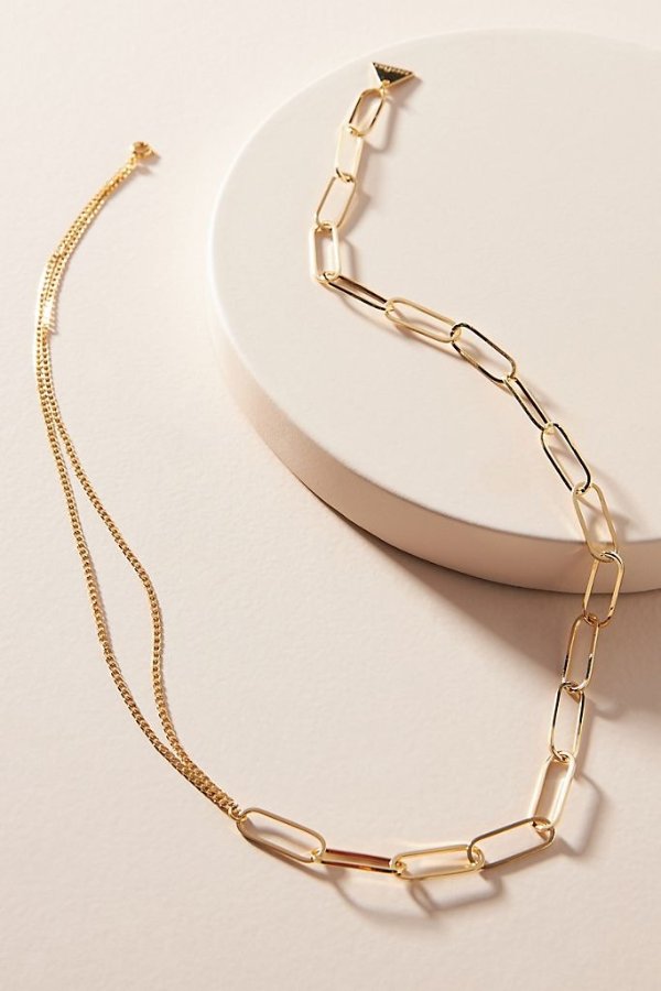 Madison Half-&-Half Chain Necklace
