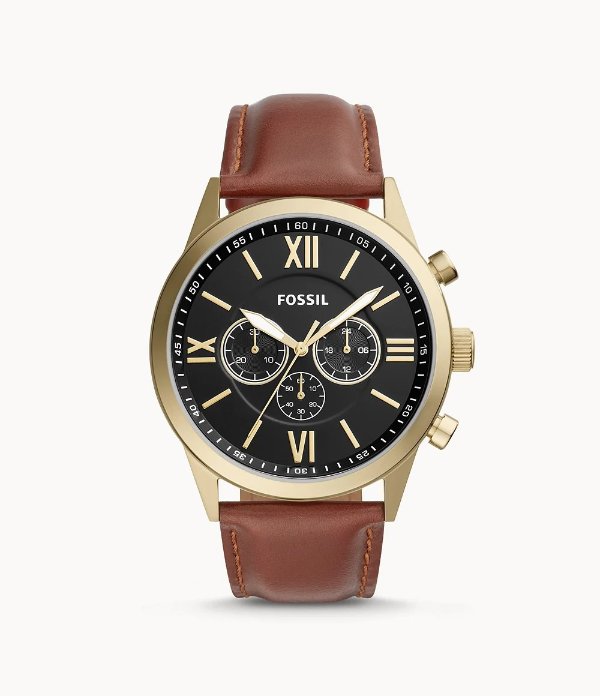 Men's Flynn Chronograph, Gold-Tone Stainless Steel Watch