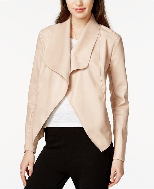 Flyaway Faux-Leather Jacket, Created for Macy's
